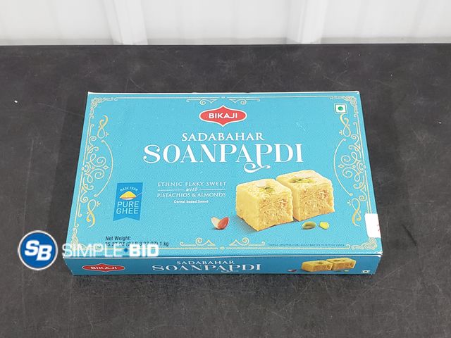 Lot 58-30651 - BIKAJI! Sadabahar Soanpapdi Ethnic Flaky sweet with Pistachios and Almonds - unopened