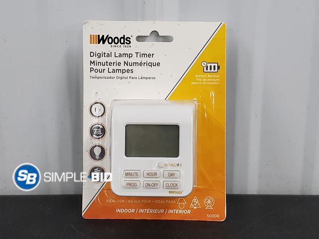 Lot 58-69516 - Woods Indoor Digital Lamp Timer