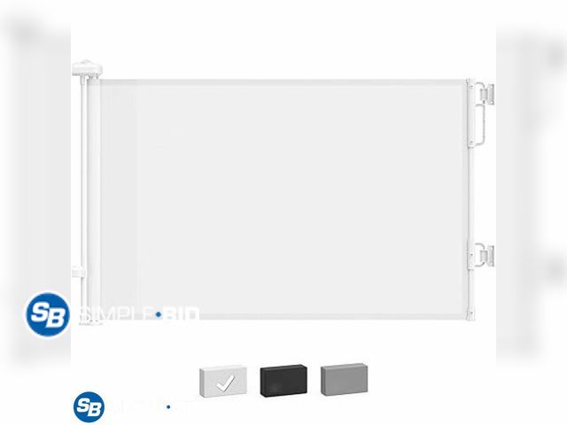 Lot 58-23711 - New Cumbor 55" Wide Retractable Baby Gates for Stairs, Mom's Choice Award-Mesh Pet Gate for Dogs, Pu...