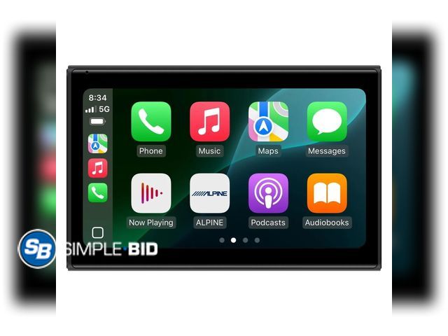 Lot 58-27097 - Miroir Drivvplay, Wireless Car Play and Android Auto Display, 7" Touch Screen - appears unused - ope...