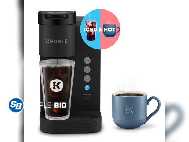 Lot 58-58953 - New Keurig K-Express Essentials Plus, Iced and Hot Single-Serve K-Cup Pod Coffee Maker, Black