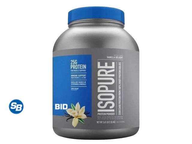Lot 58-51154 - Isopure Zero Carb Protein Isolate Vanilla Delight (3.4 Pounds) - unopened