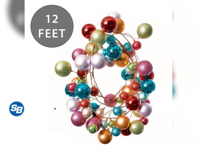 Lot 58-22071 - CHRISTMAS IN JULY! New Holiday Time Garland 12ft