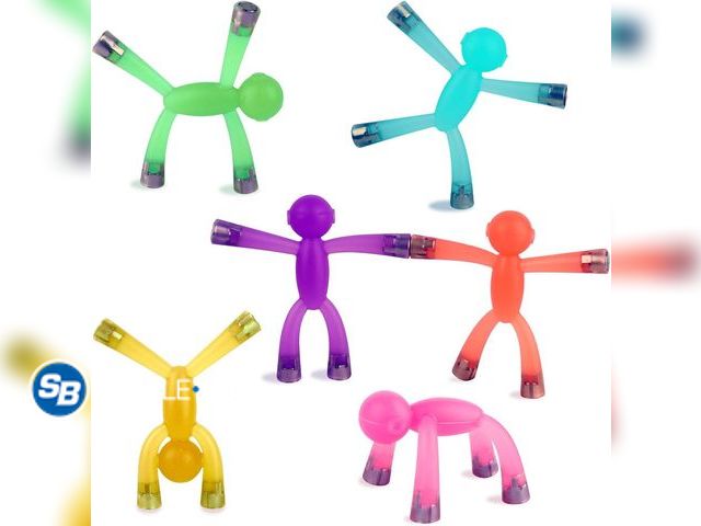Lot 58-78198 - New Magnetic Men Fidget Toys, People Figures for Kids Adults Gifts Travel-ready sensory toys for kid...