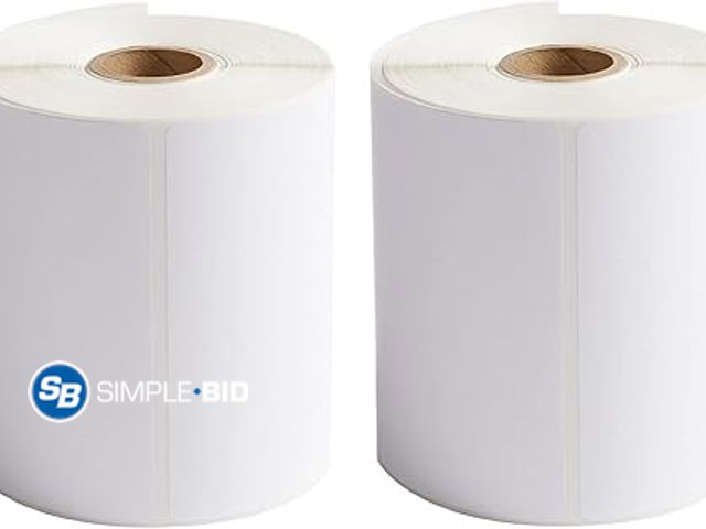 Lot 58-34524 - New FungLam 2 Rolls 4x6 Direct Thermal Shipping Labels, 250 Labels/Roll, 1'' Core, Compatible Zebra ...