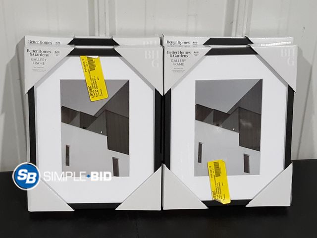 Lot 58-17855 - Lot of (4) New Better Homes and Gardens Gallery Frames 8x10