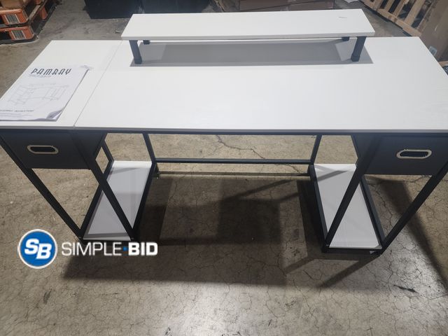 Lot 58-26217 - New Pamray Computer Desk with Drawers - 54" x 29"