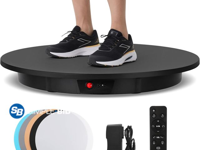 Lot 58-50428 - Large Photography Turntable 24inch/330lb Motorized Rotating Display Stand 360 Degree with Remote Con...