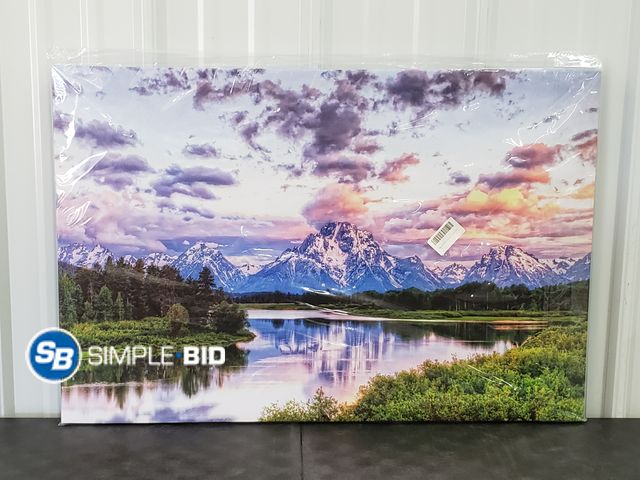 Lot 58-75430 - Mountain/water Landscape Canvas Print