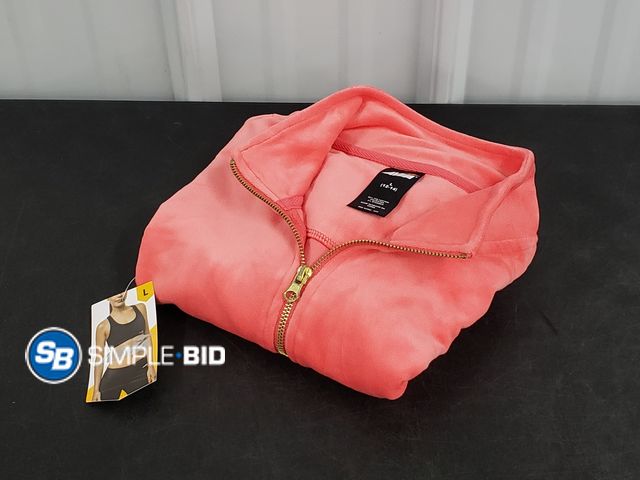 Lot 58-41210 - New Women's Avia 1/4 Zip Velour pullover -- SIZE L