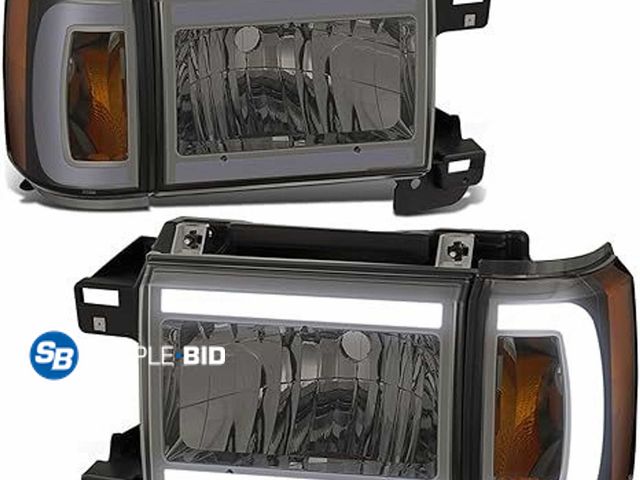 Lot 58-34781 - DNA MOTORING Headlamps Headlight Assembly Compatible With Ford Bronco F150 F250 F350 1987-1991, Left...