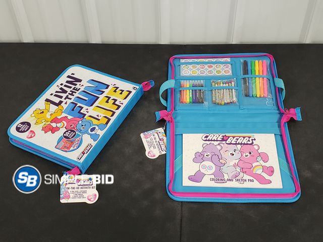 Lot 58-41222 - Lot of (2) New CARE BEARS -- livin the fun life Coloring Activity Books and sheets