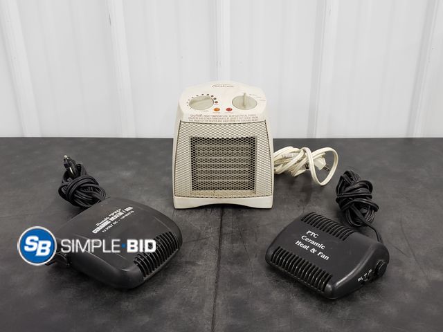 Lot 58-59711 - Lot of (3) Heaters (1) 120 Volt AC (2) 12 Volt DC - light use