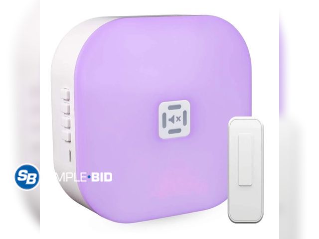 Lot 58-32481 - Defiant Wireless LED Illuminated Battery Operated Doorbell Kit with Wireless Push Button, White - ap...