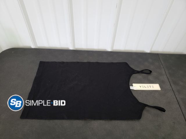 Lot 58-64479 - Yelete Spandex Black Tank Top - One SIze - NWT