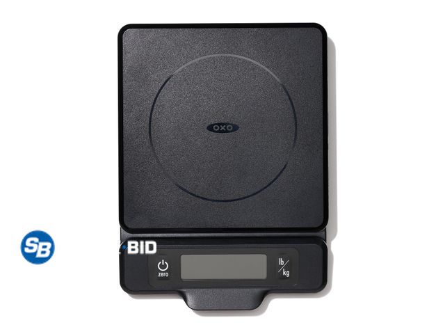 Lot 58-50957 - New OXO Softworks 5 lb Food Scale with Pull-Out Digital Display, H 7.5" ,Black