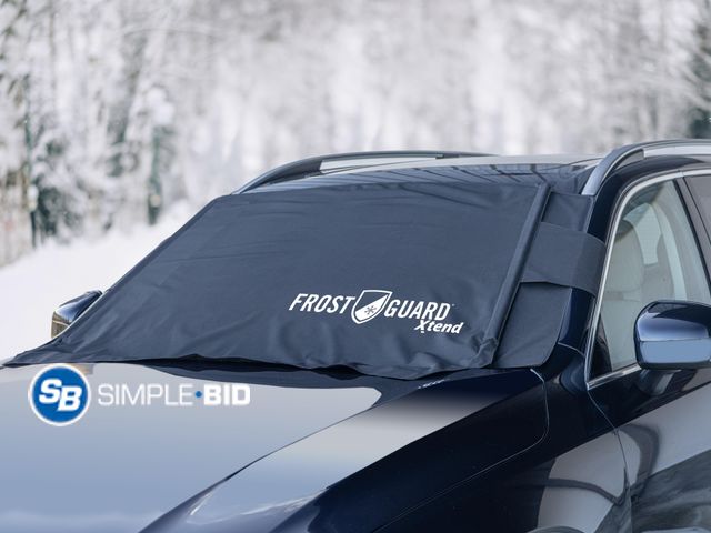 Lot 58-33541 - New FrostGuard XTEND Automotive Winter Windshield Cover for Snow, Frost &amp; Ice, One Size, Extensi...