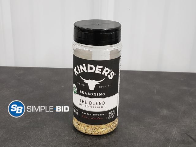 Lot 58-29897 - Kinder's The Blend - Salt, pepper and Garlic - unopened 12.25 oz