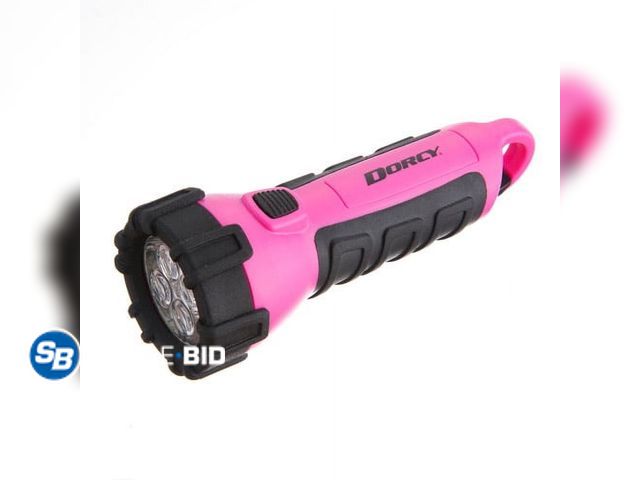 Lot 58-58951 - New Dorcy 55 Lumen Floating Waterproof LED Flashlight with Carabineer Pink ( 41-2509)