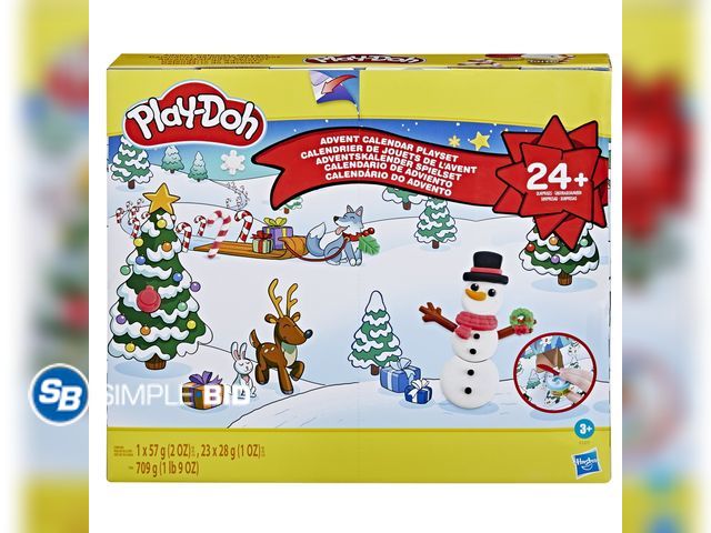 Lot 58-17676 - CHRISTMAS IN JULY! New Play-Doh Kids Advent Calendar Playset, Arts and Crafts for Kids, Preschool To...