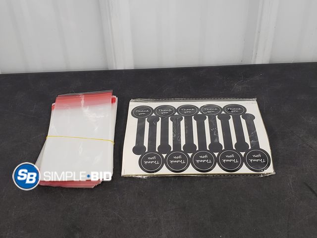 Lot 58-60040 - New 200Pcs Knafeh Pistachio Chocolate Bar Wrappers with 200 PcsThank You Stickers,5.9"x2.4" Self Adh...