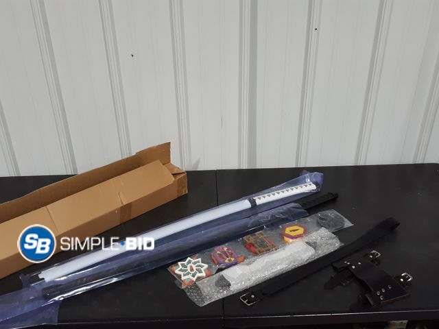 Lot 58-35347 - Set of (2) Ninja Swords -- (1) white (1) Black with accessories - New