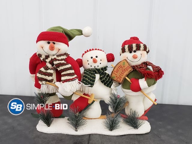 Lot 58-84112 - SNOWMAN! Trio Decor - super cute!