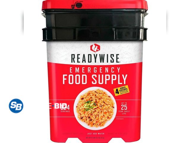 Lot 58-51094 - New Readywise Emergency Food Supply 124 servings + 4 Bonus Servings