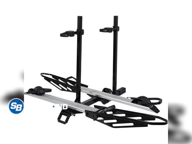 Lot 58-29186 - New Young Electric Aluminum 200lb Bike Rack 2" Hitch 5" Fat Tire Support, for Trucks/SUVs/RV