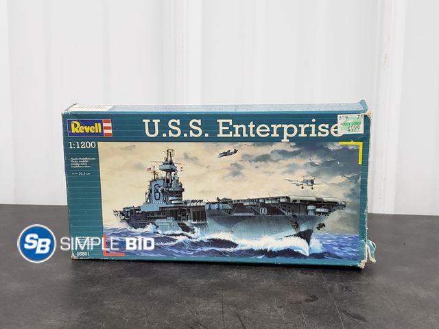 Lot 58-80480 - Revell 1:1200 Model Boat - U.S.S. Enterprise