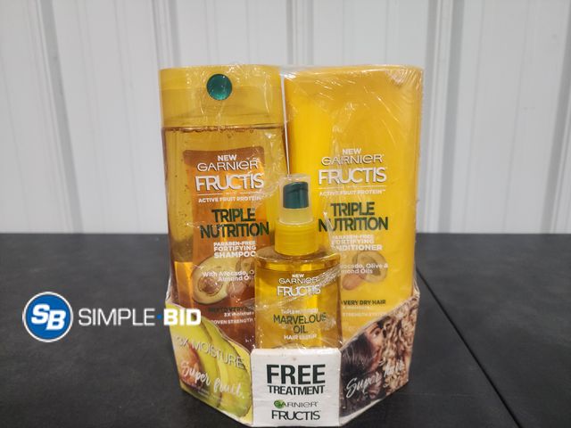 Lot 58-28433 - New Garnier Fructis SHAMPOO and Conditioner with Marvelous hair oil
