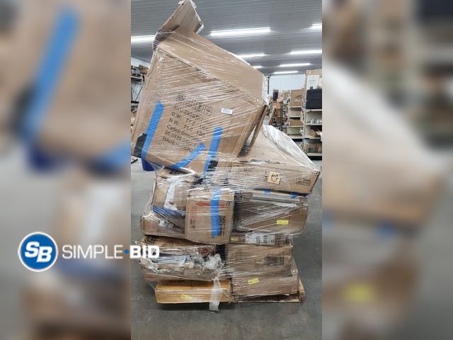 Lot 58-50255 - Skid Full of Various Furniture Items, Open Boxes, boxes 1 of 2, may or may not be complete