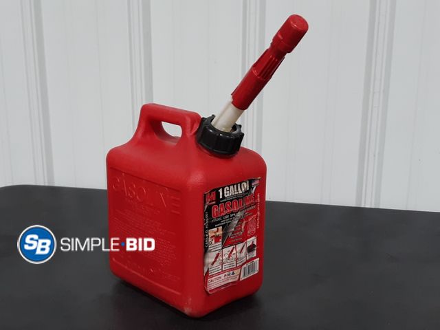 Lot 58-35213 - Plastic 1 Gallon Gas Can