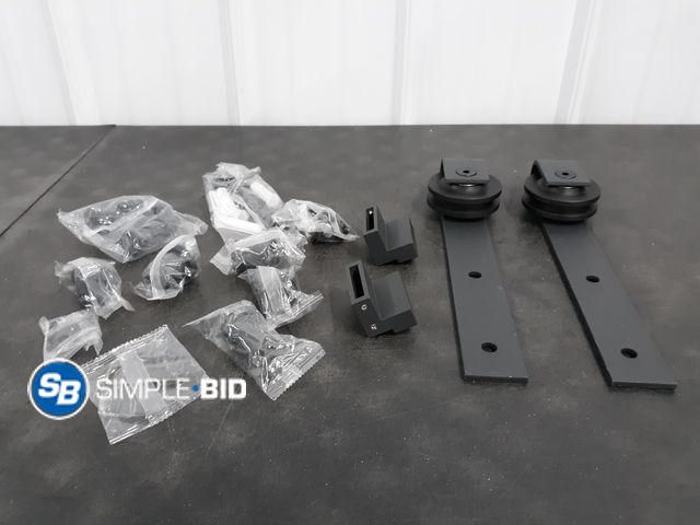 Lot 58-67054 - Barn Door Hardware - Black Matte