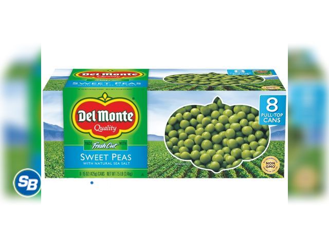 Lot 58-83411 - Del Monte Fresh Cut® Sweet Peas 8-15 oz. Cans - unopened - expired
