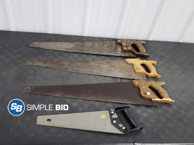 Lot 58-80967 - Lot of (4) Hand Saws