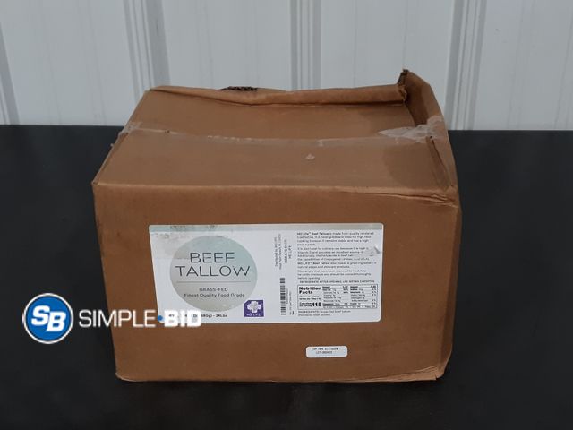 Lot 58-32459 - Beef Tallow - Grass Fed Finest Quality Food Grade - Exp 4/28 - 24lbs