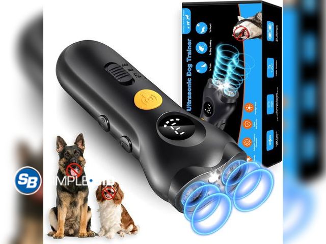 Lot 58-53490 - New  Dog Bark Deterrent Device – Rechargeable Anti-Barking &amp; Training Device for Dogs, 50ft Ultr...