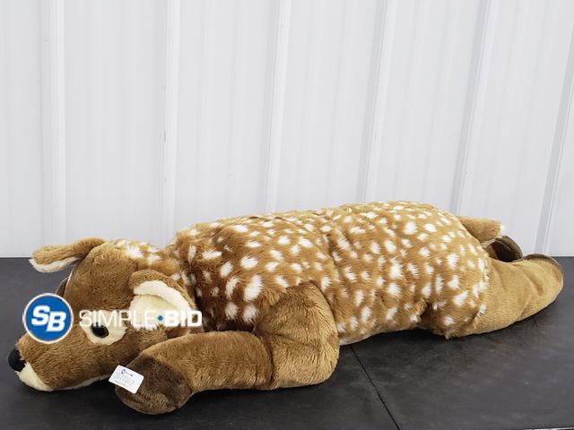 Lot 58-77062 - XLarge Deer Plush Stuffed Animal, Approx 45" L