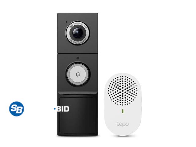 Lot 58-54346 - New TD25 Battery Powered/Wired Video Doorbell Camera 2K 5MP Live View with Chime