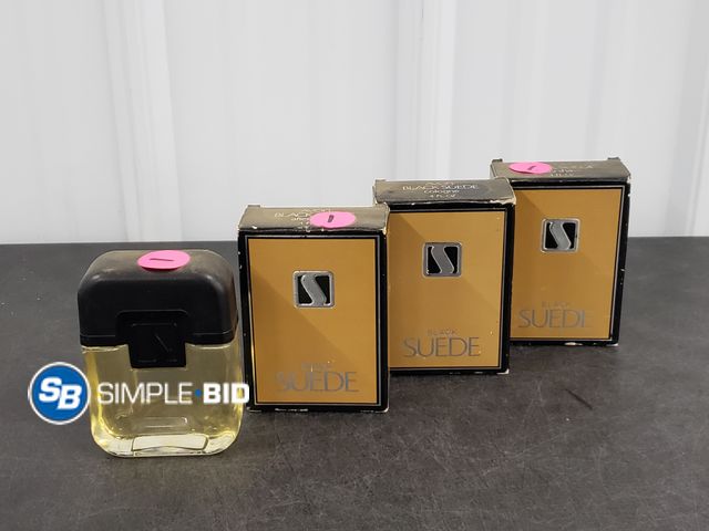 Lot 58-30945 - Lot of (4) Bottles of Avon Black  Suede Cologne