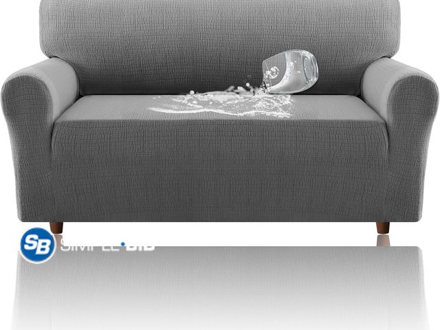 Lot 58-68380 - New H.VERSAILTEX Jacquard Sofa Slipcover with Waterproof Seat Furniture Protector 1 Piece Stretch So...