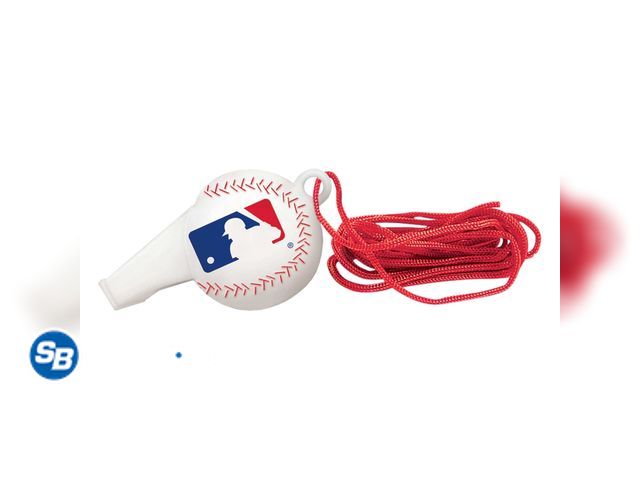 Lot 58-34130 - New Major League BASEBALL Whistles - set of (12) in package