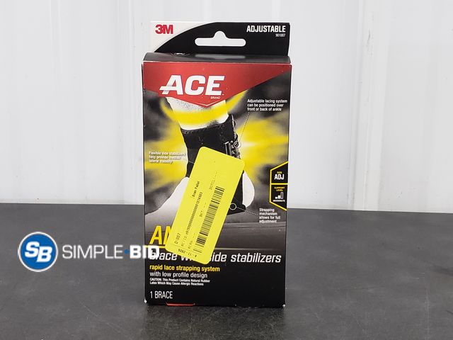 Lot 58-63717 - Ace Ankle Brace with Side Stabilizers - Adjustable Size
