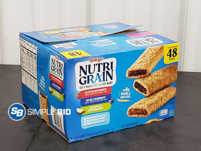 Lot 58-67728 - Nutri-Grain Variety Pack Soft Baked Breakfast Bars - unopened - expired