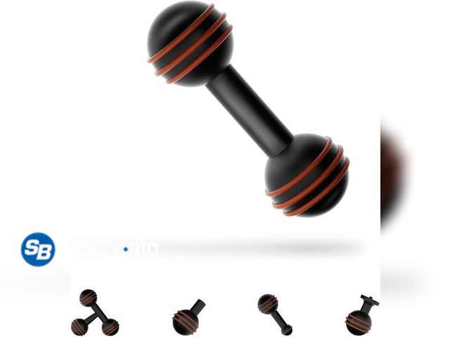 Lot 58-68663 - New 1'' Ball/25mm Aluminum Alloy Double Ball Adapter Compatible with Ram Mounts B Size Double Socket...