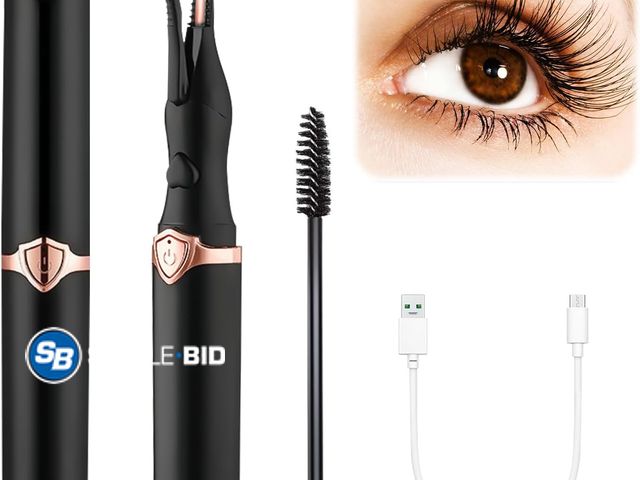 Lot 58-77725 - New Heated Eyelash Curler, Mini Electric Eyelash Curler, Portable Makeup Electric Eyelash Curling, U...