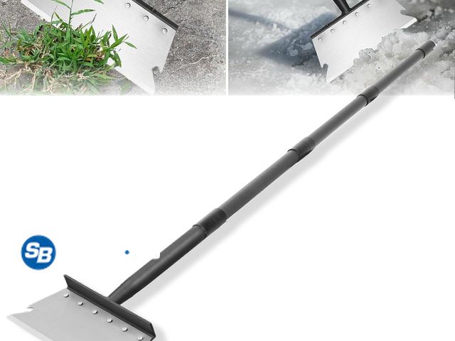 Lot 58-68429 - New Garden Flat Shovel Scraper, Multifunctional Garden Cleaning Shovel with 59 Inch Long Handle, Hea...