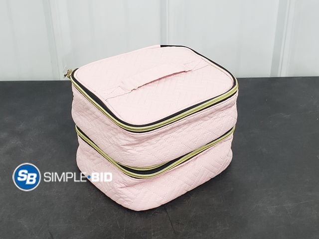 Lot 58-50806 - New Nail Polish Organizer Case - Three Layer Nail kit Storage Bag with Adjustable Dividers Holds 84 ...