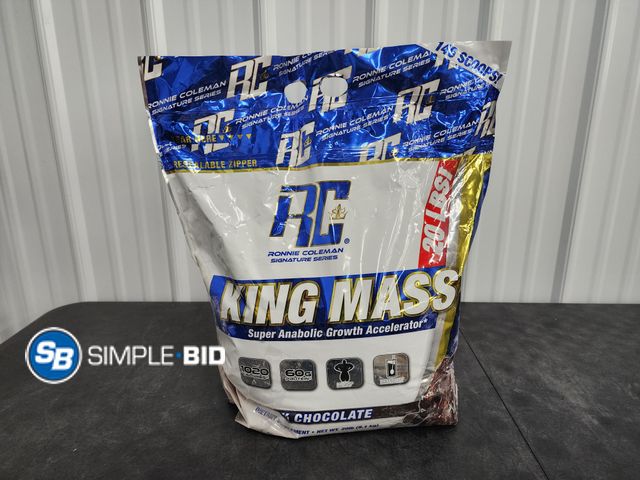 Lot 58-41408 - King Mass XL Gainer - CHOCOLATE - 20LBS -- mostly full